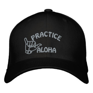Oahu Practice Aloha Shaka (Hang loose) Embroidered Hat