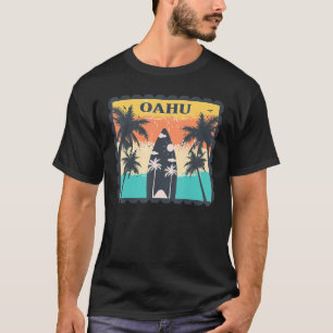 Oahu Surf Hawaii Beach Vacation Souvenir Surfing P T-Shirt