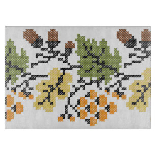 Oak autumnal background cutting board