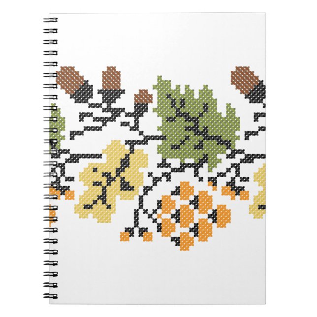 Oak autumnal background notebook (Front)