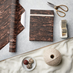 Oak Bark Camo Wrapping Paper