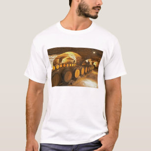 Oak barrles in the cellar at Domaine Comte T-Shirt