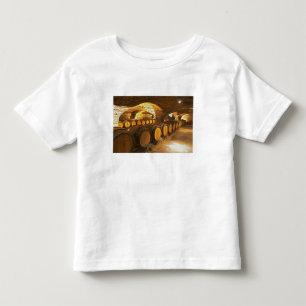 Oak barrles in the cellar at Domaine Comte Toddler T-shirt