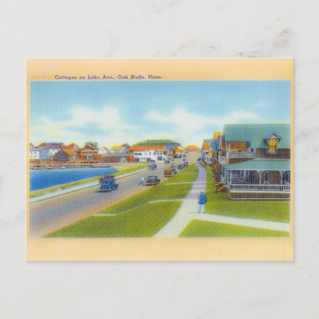 Oak Bluffs on Martha's Vineyard Postcard (Front)