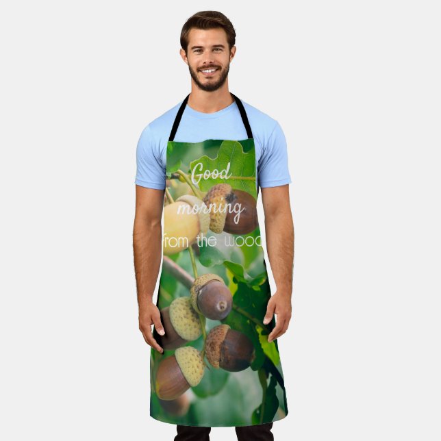 Oak branches with acorns apron (Worn)