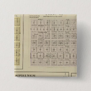 Oak City, Shockeyville, Cale, Kansas 2 Inch Square Button