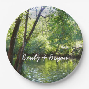Oak Creek I in Sedona Arizona Nature Photography Paper Plate