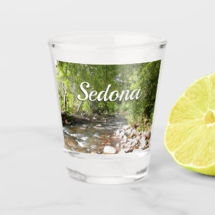 Oak Creek II in Sedona Arizona Nature Photography Shot Glass