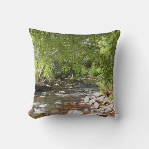 Oak Creek II in Sedona Arizona Nature Photography Throw Pillow