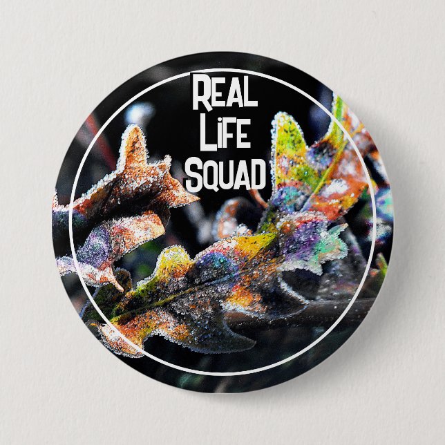 Oak Fairy Frosting Real Life Squad Autumn 3 Inch Round Button (Front)