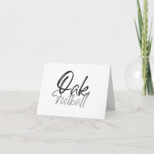 Oak Football Thank you Note Card