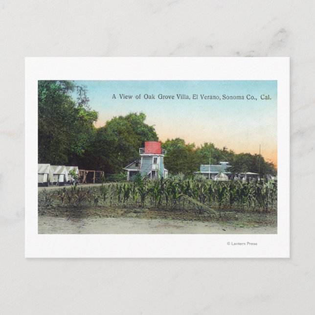 Oak Grove Villa SceneEl Verano, CA Postcard (Front)