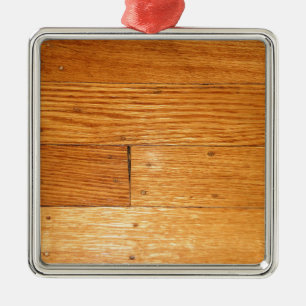 Oak Hardwood Floor Metal Ornament
