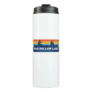 Oak Hollow Lake North Carolina Canoe Thermal Tumbler
