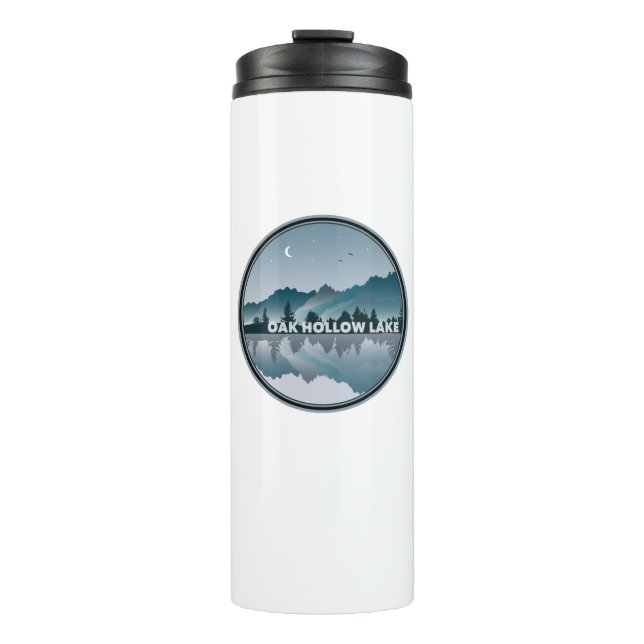 Oak Hollow Lake North Carolina Reflection Thermal Tumbler (Front)