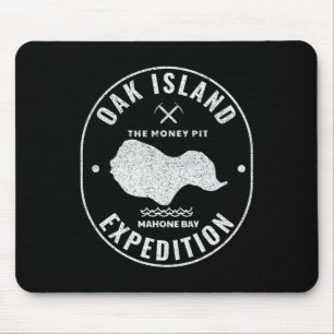 Oak Island Expedition Treasure Hunt Retro Mystery Mouse Pad
