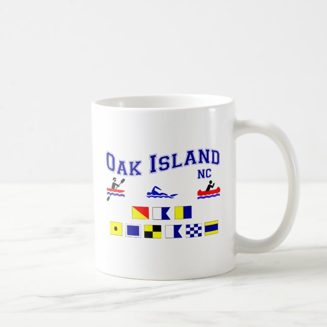 OAK ISLAND NC SIG F LAG COFFEE MUG (Right)