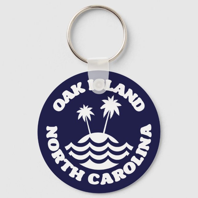 Oak Island,North Carolina Keychain (Front)