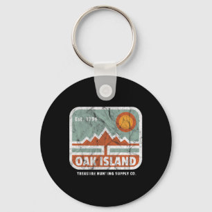 Oak Island Treasure Hunt Supply Vintage 1795 Map M Keychain