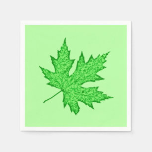 Oak leaf - shades of green napkin