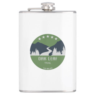 Oak Leaf Trail Hip Flask