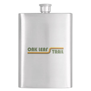 Oak Leaf Trail Wisconsin Hip Flask