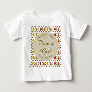 Oak leaves and Acorns Fall Autumn Wedding Custom Baby T-Shirt