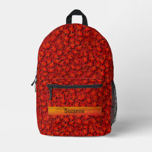 Oak Leaves Nature Art Pattern Personalized Printed Backpack