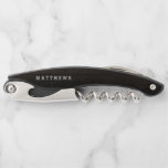 Oak Ridge Rustic Dark Brown Wood Wedding Monogram Corkscrew<br><div class="desc">Oak Ridge Rustic Dark Brown Barn Wood,  on a deep rich wood texture. With Modern Typography Script Fonts. A rustic elegant country farmhouse style design - Personalized Wedding Monogram Newlywed Keepsake Corkscrew!

 ~ Check my shop to see the entire wedding suite for this design!</div>