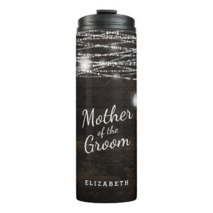 Oak Ridge Rustic Dark Wood Mother of the Groom Thermal Tumbler