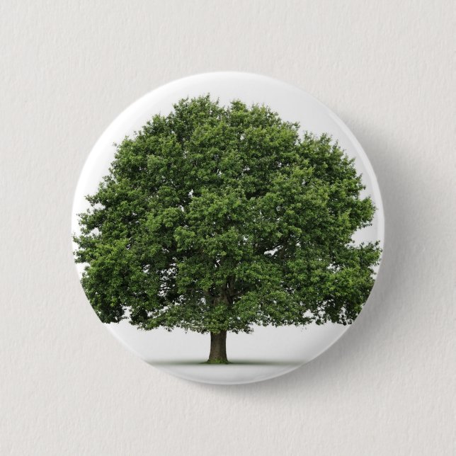 Oak Tree 2 Inch Round Button (Front)