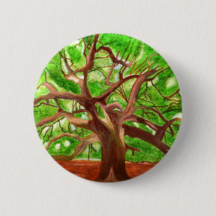 Oak Tree 2 Inch Round Button