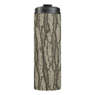 Oak Tree Bark Camo Pattern Graphic Thermal Tumbler