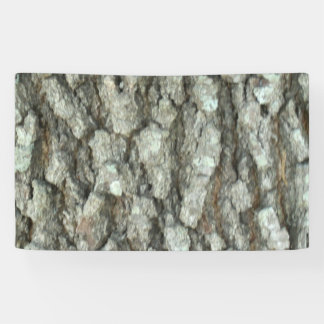 Oak Tree Bark Real Wood Camo Camouflage Banner