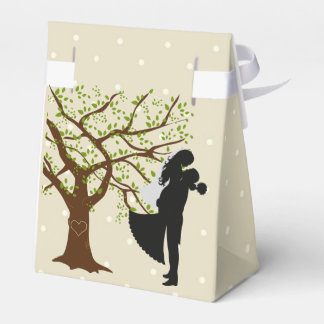 Oak Tree Bride and Groom Favour Tent Box