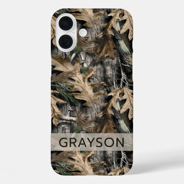 Oak Tree Camouflage Personalized Case-Mate iPhone Case (Back)