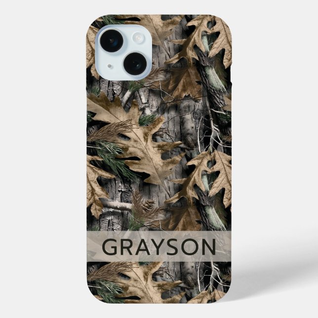 Oak Tree Camouflage Personalized Case-Mate iPhone Case (Back)