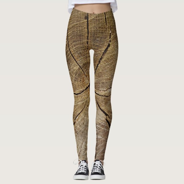Oak Tree Cross Section Leggings (Front)