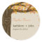 Oak Tree Fall Wedding Favour Sticker