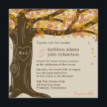 Oak Tree Fall Wedding Invitation<br><div class="desc">Featuring a beautiful oak tree symbolizing your strong and everlasting love, this Oak Tree wedding collection will charm your friends and family and get them ready to celebrate your romantic celebration. Matching components available at berryberrysweet.com Available in green for Summer weddings and orange for Autumn weddings. Matching Invitation: Matching Save...</div>