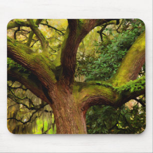 Oak tree mouse pad