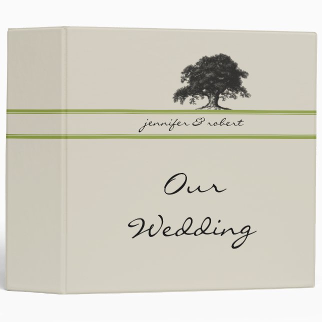 Oak Tree Plantation in Meadow Green Binder (Front/Spine)