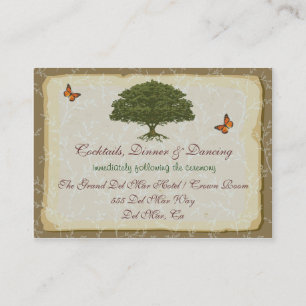 Oak Tree Reception Enclosure Card