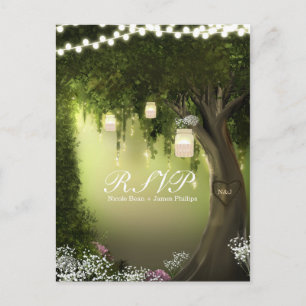 Oak Tree Rustique Enchanted Forest Garden Carte RS