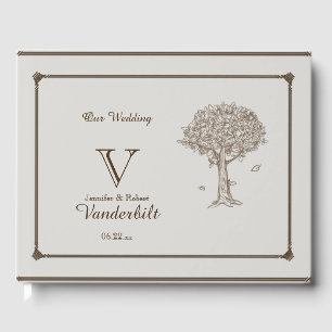 Oak Tree Sketch Wedding Guest Book
