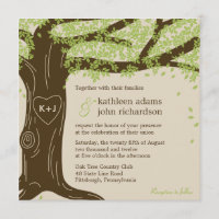 Oak Tree Wedding Invitation