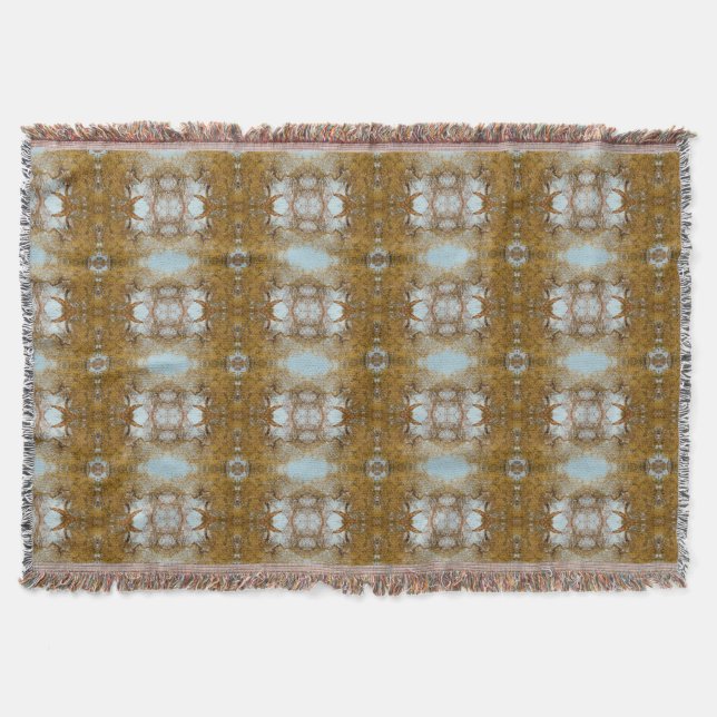 Oak tree with fall foliage in Thousand Oaks Park Throw Blanket (Front)