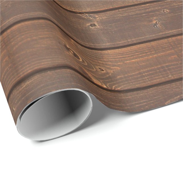Oak Wood Background Wrapping Paper (Roll Corner)