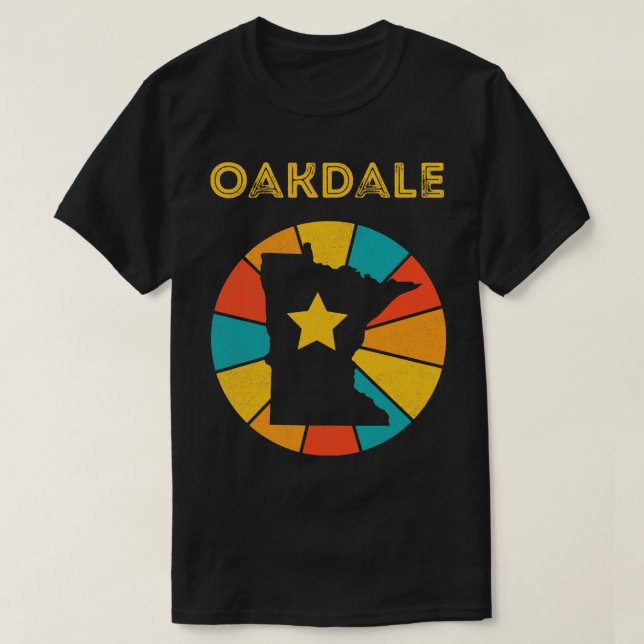 Oakdale Minnesota Vintage Distressed Souvenir 1 T-Shirt (Design Front)