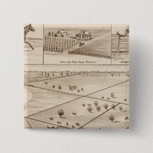Oakdale Ranch 2 Inch Square Button